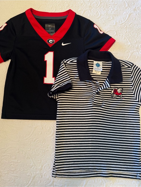 Nike Other - Lot of 2 University of GA boys 2T Nike Jersey/Creative Knitwear Polo